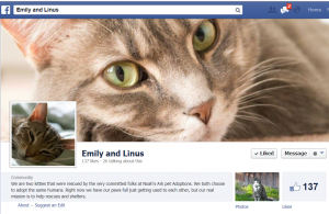 emily and linus fb invite