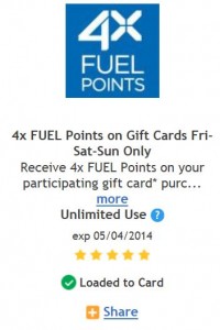 frys fuel points