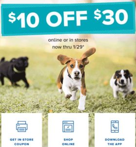 Petsmart January 2017 coupon