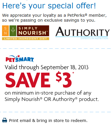 simply nourish dog food coupons