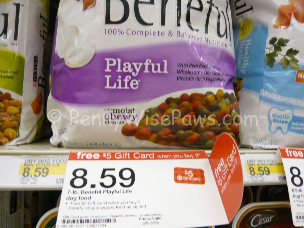 Target Dog food scenario and matchups using the 10/40 in today's paper