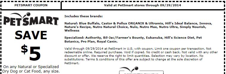 wellness dog food coupon petsmart