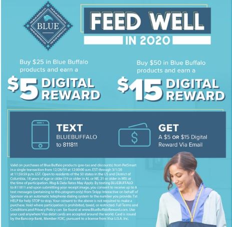 Blue Buffalo: FEED WELL Promotion $5 or 